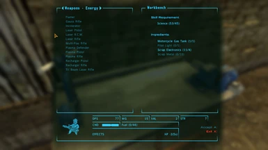 Energy Weapon Recipes