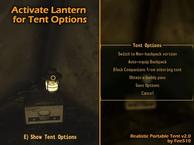 Tent Options