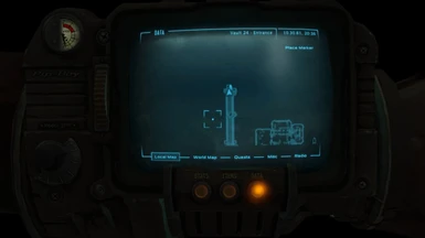 Map location of the spot in vault 24 - entrance