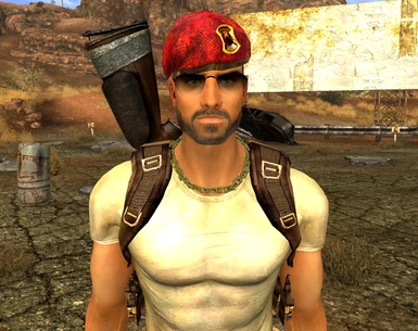 Boone with Beret