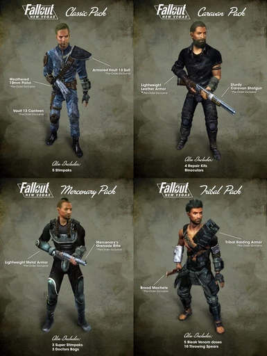 fallout new vegas classic pack