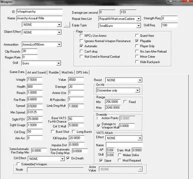 Anarchy Assault Rifle at Fallout New Vegas - mods and community