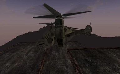 chopper landing without landing gear