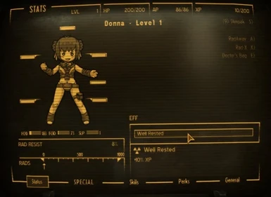 Pitt Gal Stats For Darnified Ui Nv At Fallout New Vegas Mods And Community
