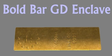 Gold GD Bar Enclave