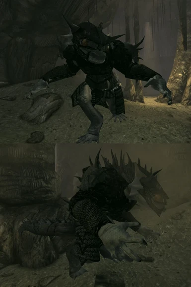 Gecko rigged to deathclaw