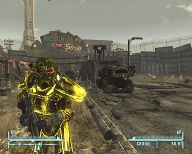 Golden T45d Powerarmor at Fallout New Vegas - mods and community