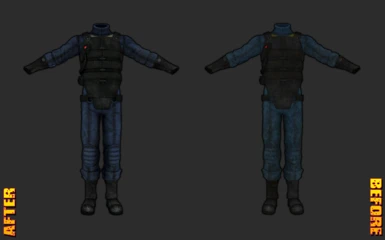 Vault 34 Security Armor - MALE - FRONT
