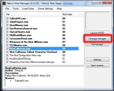 how to use nexus mod manager faloout new vegas