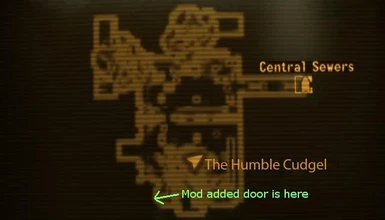 Door location in relation to the Humble Cudgel