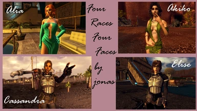 Four Races Four Faces