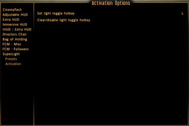 v1 activation menu