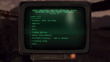 Fallout NV Cheat Terminal Redux at Fallout New Vegas - mods and