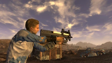 New Vegas Mod Reviews: Heckler & Koch P90c (Fallout 2 Tribute) 