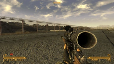 Ingame screen of the weapon with modern scope and suppresor