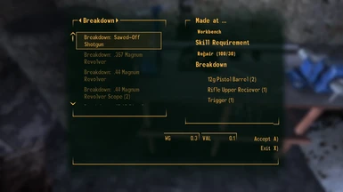 a small sample of the breakdown recipes