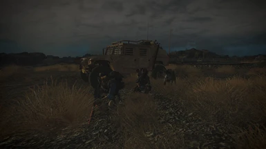 Bullets joins the wandering team in their jeep