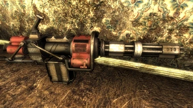Minigun in game 01
