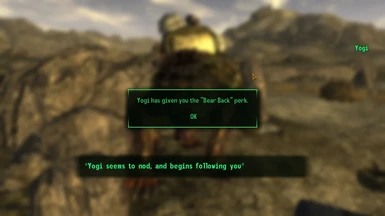 Yogi's Perk Message