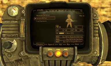 Pipboy Modded Weapons