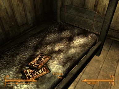 Unlocked bed in Ghost Town