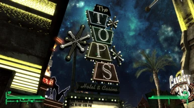 The Tops Casino Sign