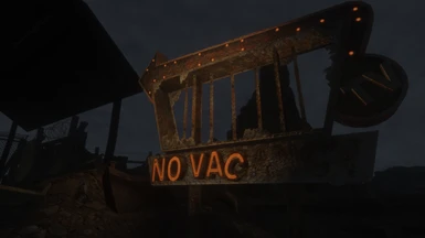 Novac sign at night