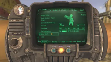 Wazer Wifle in the Pip-Boy