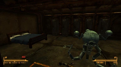 Vault 74 player room with robot