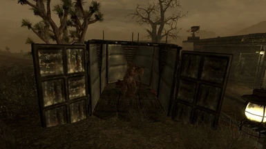 Deathclaw in his house