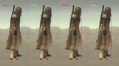 NCR Ranger Combat armor clipping bug fixed view side