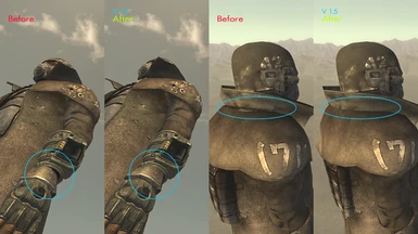 NCR Ranger Combat armor pipboy and neck fixes