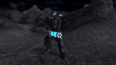 Hammer Head Armor with Alien Gatling