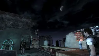 0.60 Large moon overlooking the bar