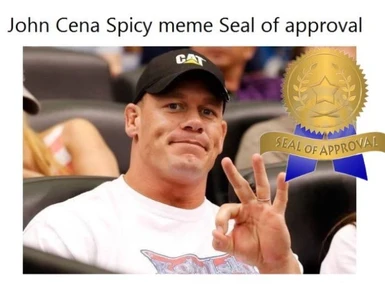 John Cena Spicy meme Seal of Approval