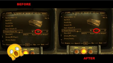 how to repair weapons in fallout 3