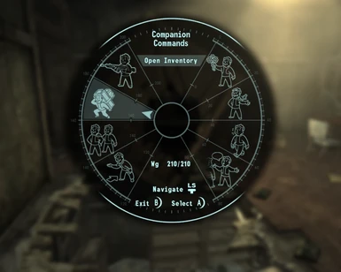 Companion wheel shows Ed-E's inventory is full