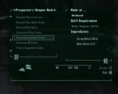 GRA optional file - Crafting recipes for all GRA weapon mods