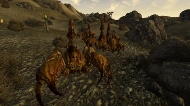 A Squad of Enranged, Starving, Giant Radcorpions
