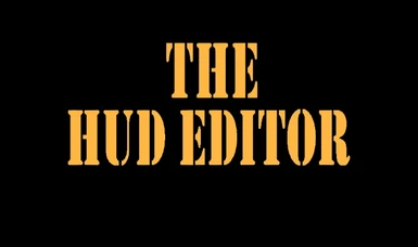 The HUD Editor