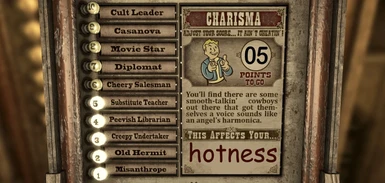 Flirting Perks Require 5 Charisma At Fallout New Vegas Mods And Community