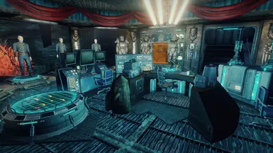 It now serves as a war room