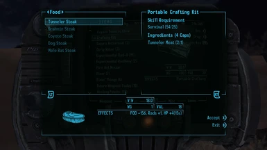 Similarly, cooking meat on the Crafting Kit doesn't use Hot Plates as an ingredient
