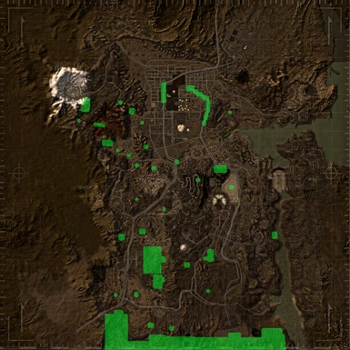 Areas the mod covers.