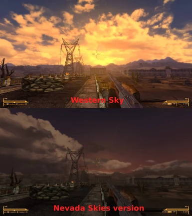 Comparison with Nevada Skies version