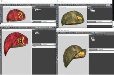 Error example, see next slide for in game visual. Note: NV vanilla meshes are one shape, I separated them into 2 shapes