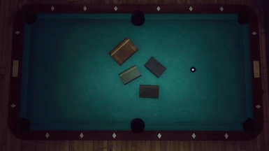 HD - Pool Table and Books
