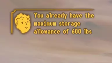 Already at Max Capacity Message