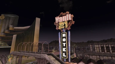 Animated Vault 21 Hotel Sign