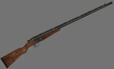 Fully Modded Point Lookout Double Barrel Shotgun ( Vanilla Textures )